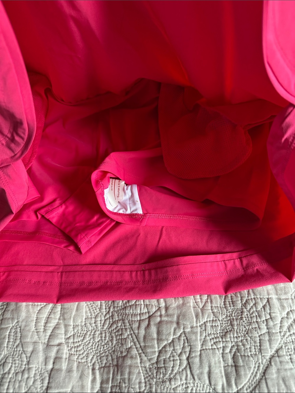 Lands' End Hot Pink swim skort with Side Pockets - Picture 3 of 7